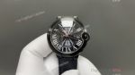 AF Ballon Bleu Cartier 33mm Calibre 076 Movement Black Face/Case Black Fabric Band Watch